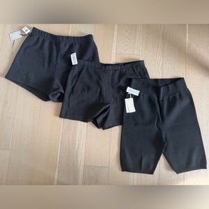 Aritzia black shorts bundle - all nwt !